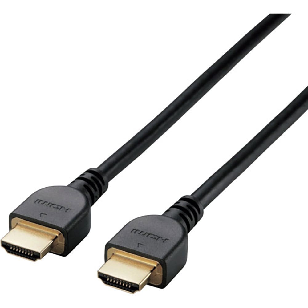 ＥＬＥＣＯＭ　ＨＤＭＩケーブル　イーサネット対応　高シールドコネクタ　５．０ｍ　ブラック　ＣＡＣ－＿