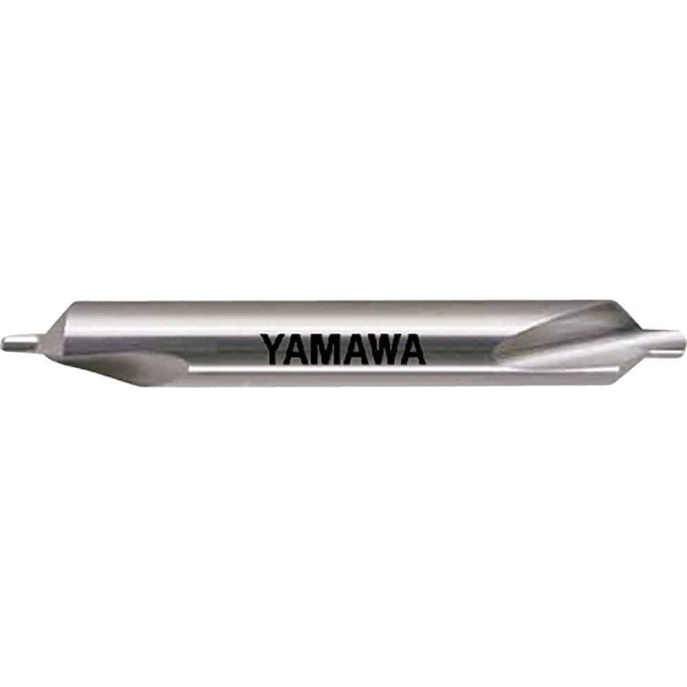 ヤマワ 弱ねじれ溝A形90° センタ穴ドリル 左刃 CD-Q LH 3X90°X8 CD-Q-LH_