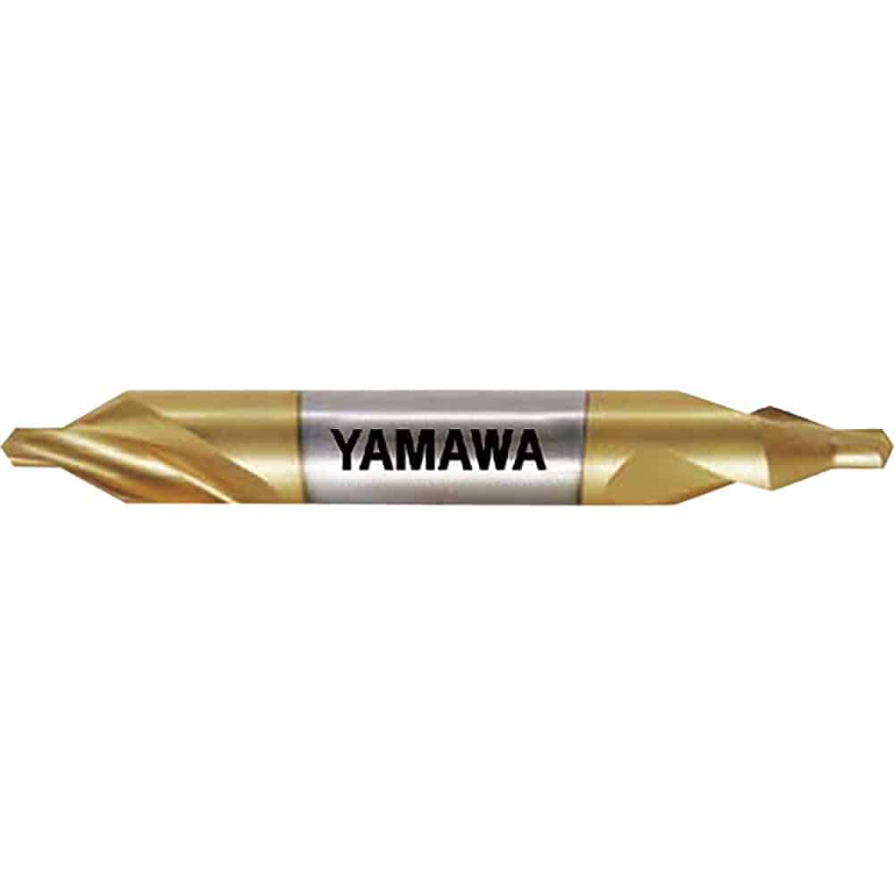 ヤマワ コーティング弱ねじれ溝A形60° センタ穴ドリル CD-S V 1.5X60°X5 CD-_