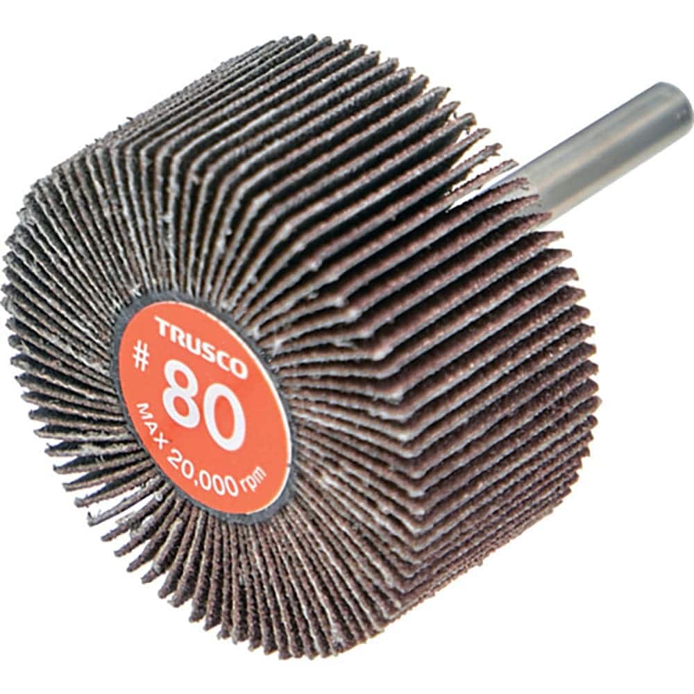 ＴＲＵＳＣＯ　エコノミーフラップホイール　軸径６ｍｍ　外径５０Ｘ幅２５Ｘ軸長３５　＃８０（５個入）＿