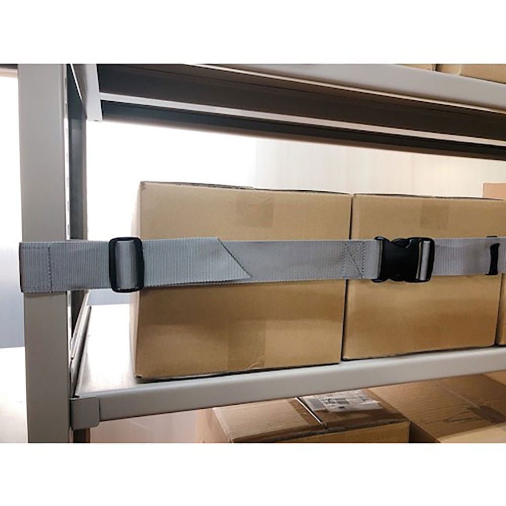 ティーエフサービス スチールラック用 落下防止ベルト イーガード重量物ラック用1800mm(バック_