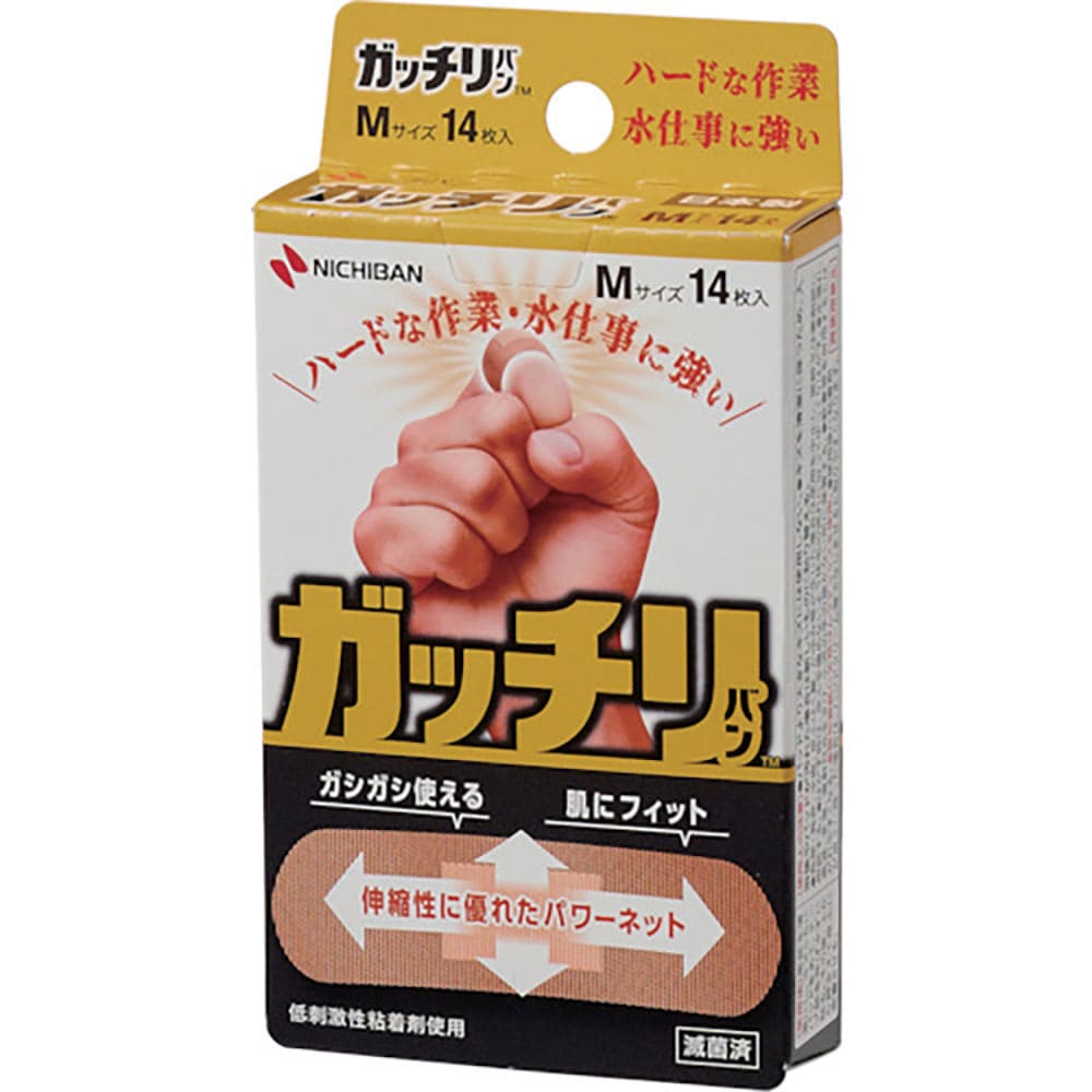 ニチバン　絆創膏　ガッチリバン　ＧＢ１４Ｍ　Ｍサイズ１４枚入　ＧＢ１４Ｍ＿