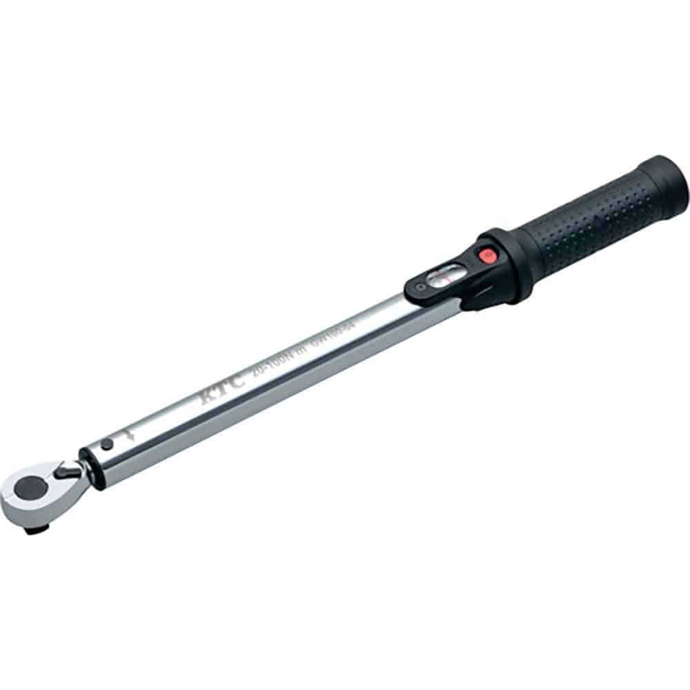 KTC 差込角12.7mm プレセット型トルクレンチ トルク調整範囲20~100N・m 全長446_