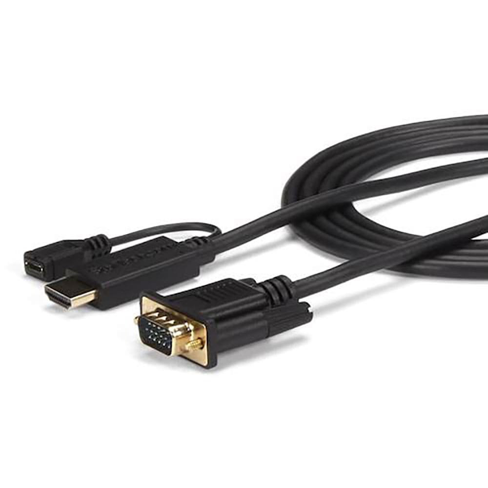 ＳｔａｒＴｅｃｈ　ディスプレイ変換ケーブル／ＨＤＭＩ　－　ＶＧＡ／９１ｃｍ／１０８０ｐ／ＢＫ　ＨＤ＿