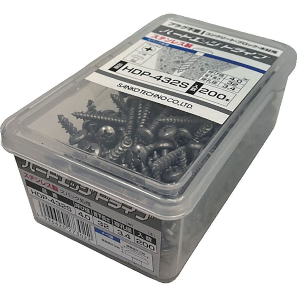 サンコー　テクノ　ハードエッジドライブ　ＨＤＰーＳタイプ　ステンレス製　６０本入　ＨＤＰ－５７５Ｓ＿