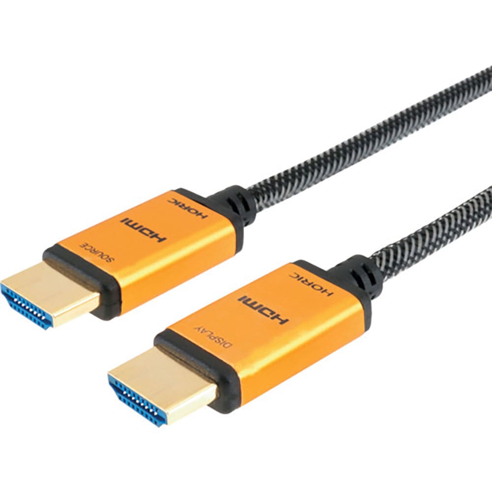 ＨＯＲＩＣ　光ファイバー　ＨＤＭＩケーブル　１０ｍ　メッシュケーブル　ゴールド　ＨＨ１００－５３３＿