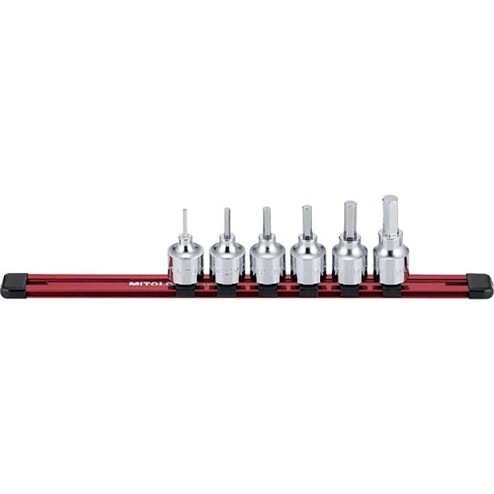 ミトロイ　１／２　ヘックスソケット　ホルダーセット　６コマ７点　ＨＨ４０７Ｍ＿