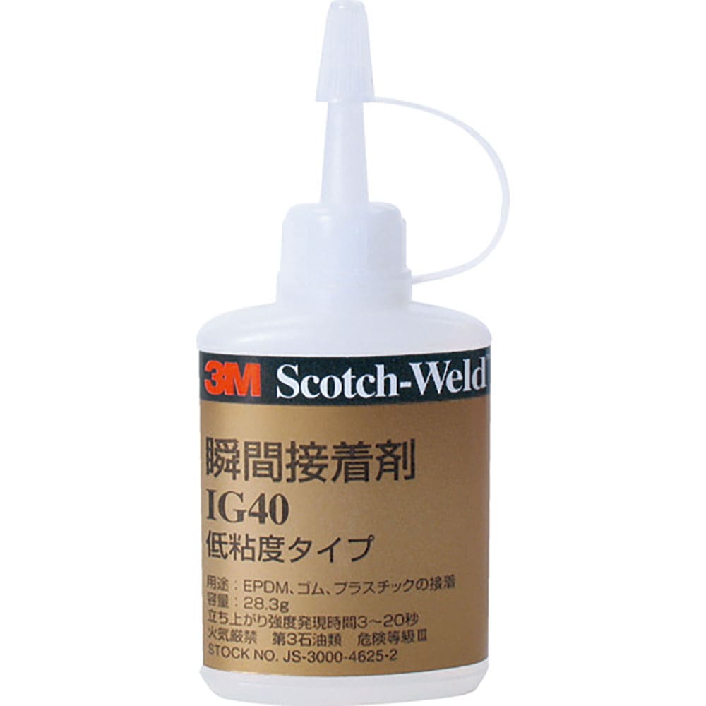 3M Scotch-Weld 瞬間接着剤 IG40 透明 27ml IG40 27ML_