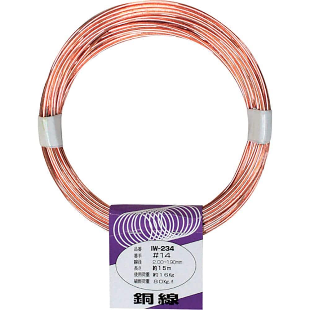 ＷＡＫＩ　銅線　ＩＷ－２３４　＃１４Ｘ１５Ｍ　ＩＷ－２３４＿
