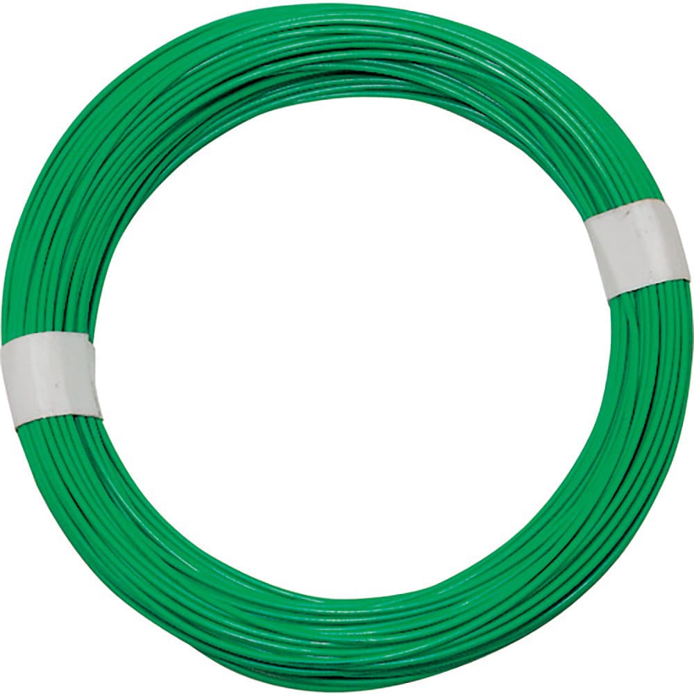 WAKI カラーワイヤー 緑 番手16 線径1.5~1.6mm 長さ35m IW-343_