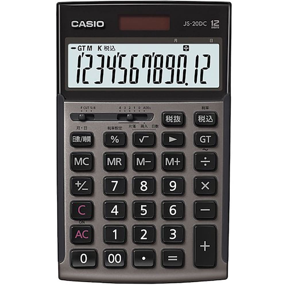 カシオ 本格実務電卓 グレージュブラウン JS-20DC-GB-N_