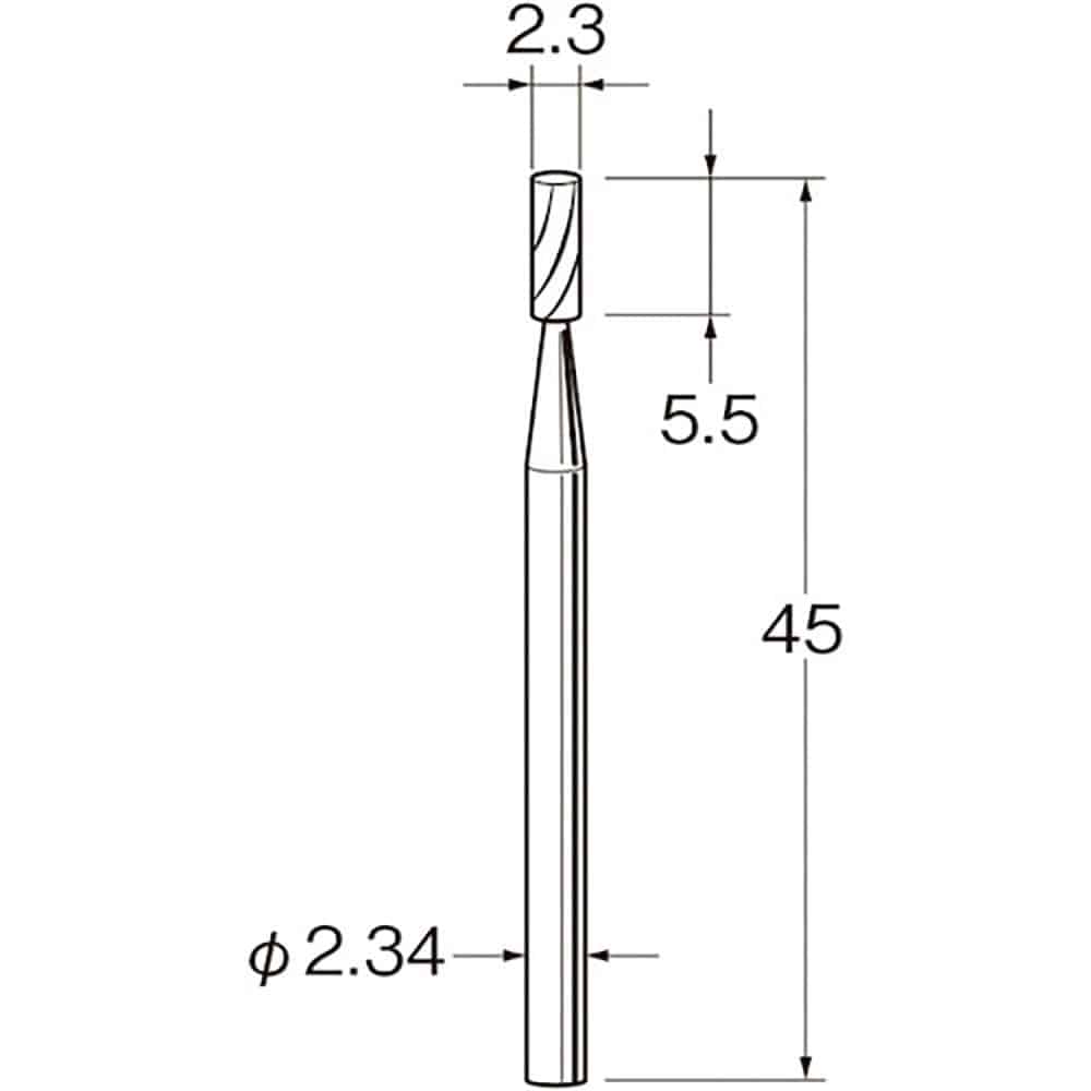 リューター　精密加工用超硬カッターＫ１２２３　Ｋ１２２３＿