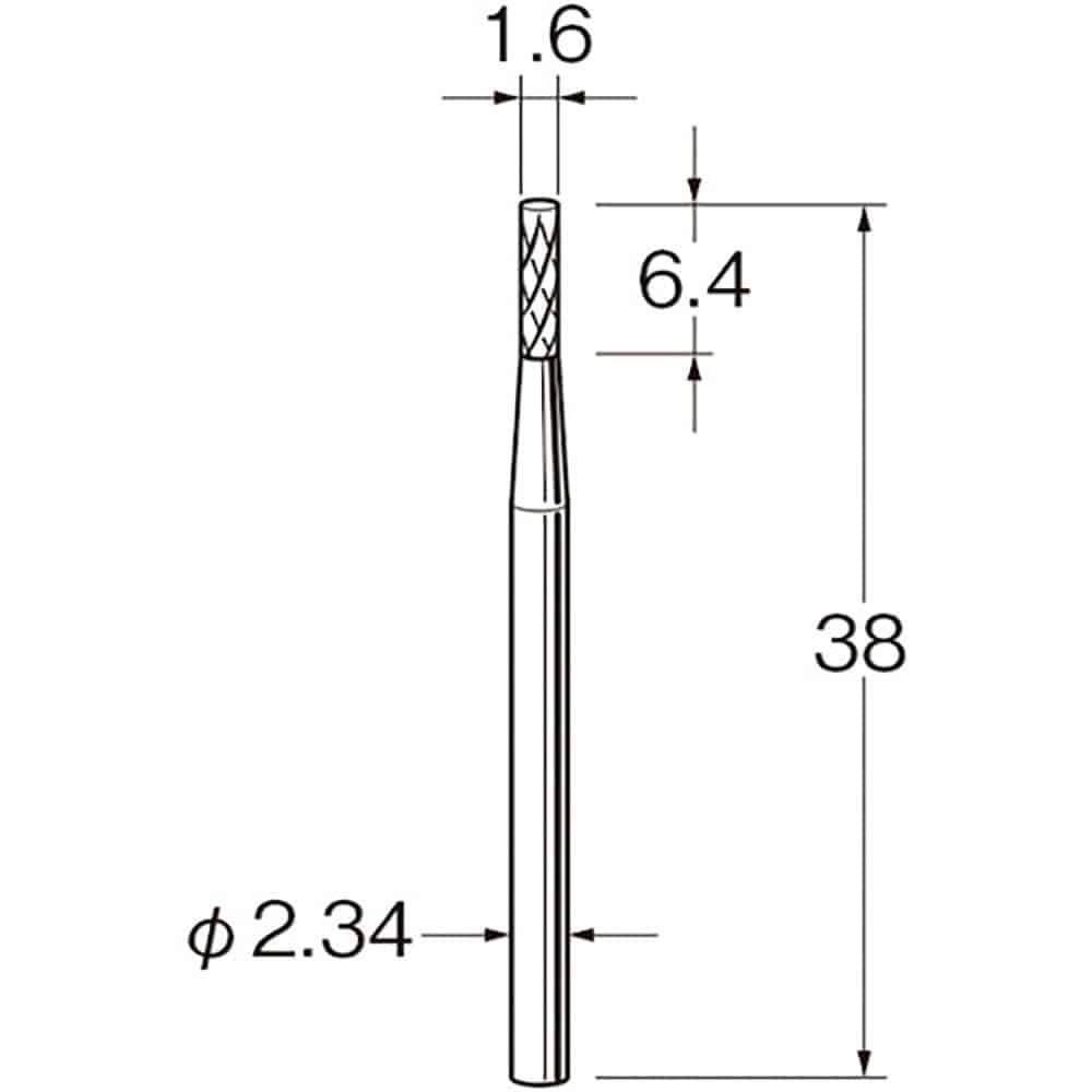 リューター 精密加工用超硬カッターK1622 K1622_