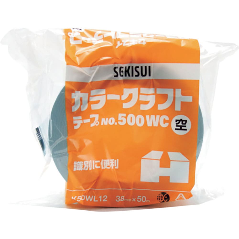 積水　カラークラフトテープ＃５００ＷＣ　３８Ｘ５０　空　Ｋ５０ＷＬ１２＿