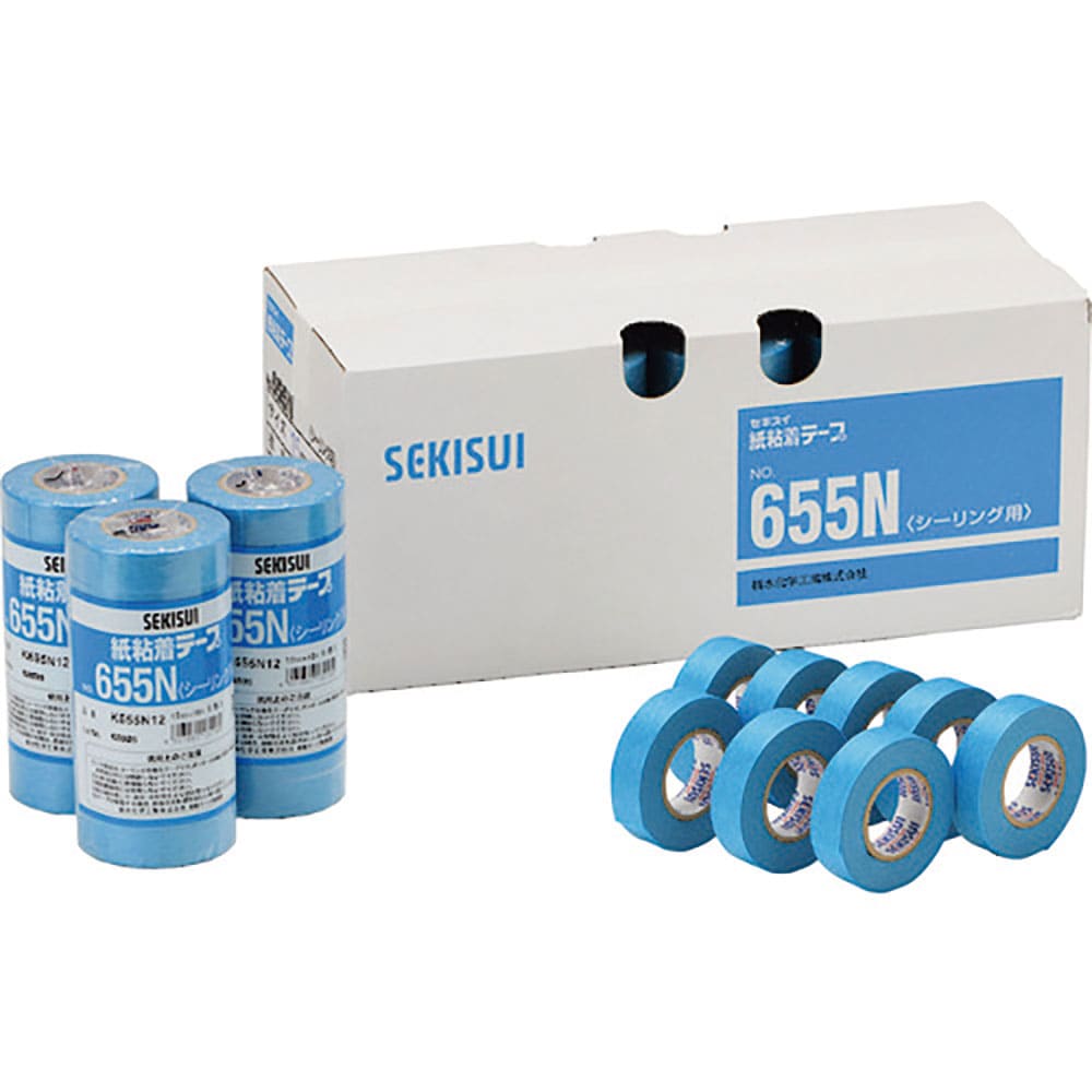積水 和紙粘着テープ#655N シーリング用 15×18(1パック=8巻入) K655N12_