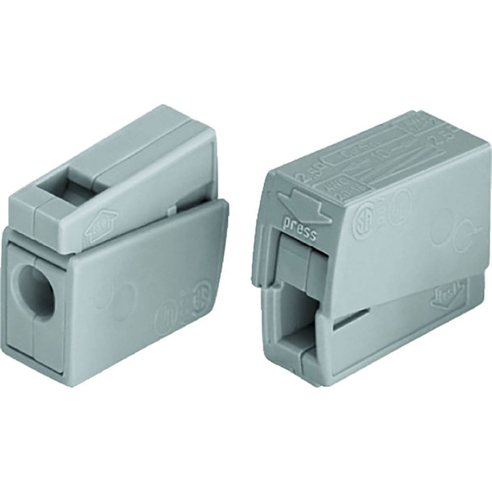 ＷＡＧＯ　ワゴ　ＬＣ－１　ライティングコネクタ　グレー　１００個入　ＬＣ－１＿