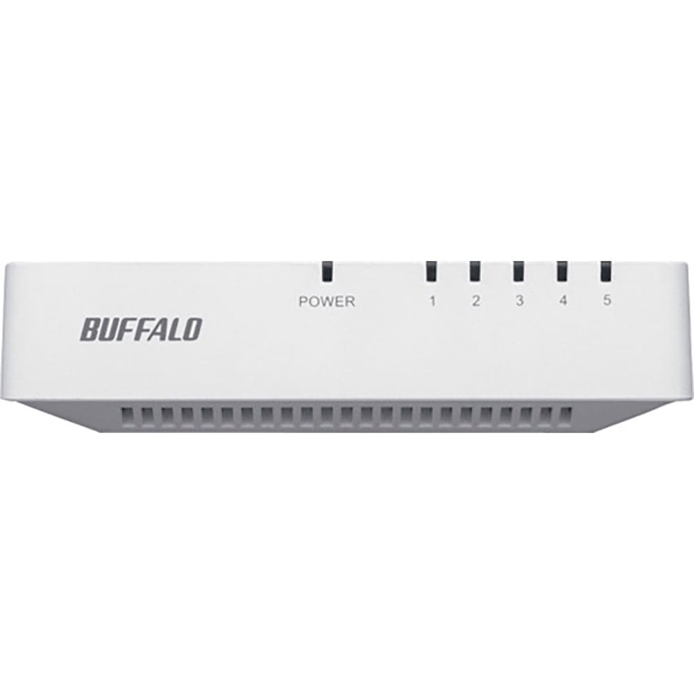 ＢＵＦＦＡＬＯ　１０／１００Ｍｂｐｓ対応　スイッチングハブ　プラスチック筐体／電源外付けモデル　５＿