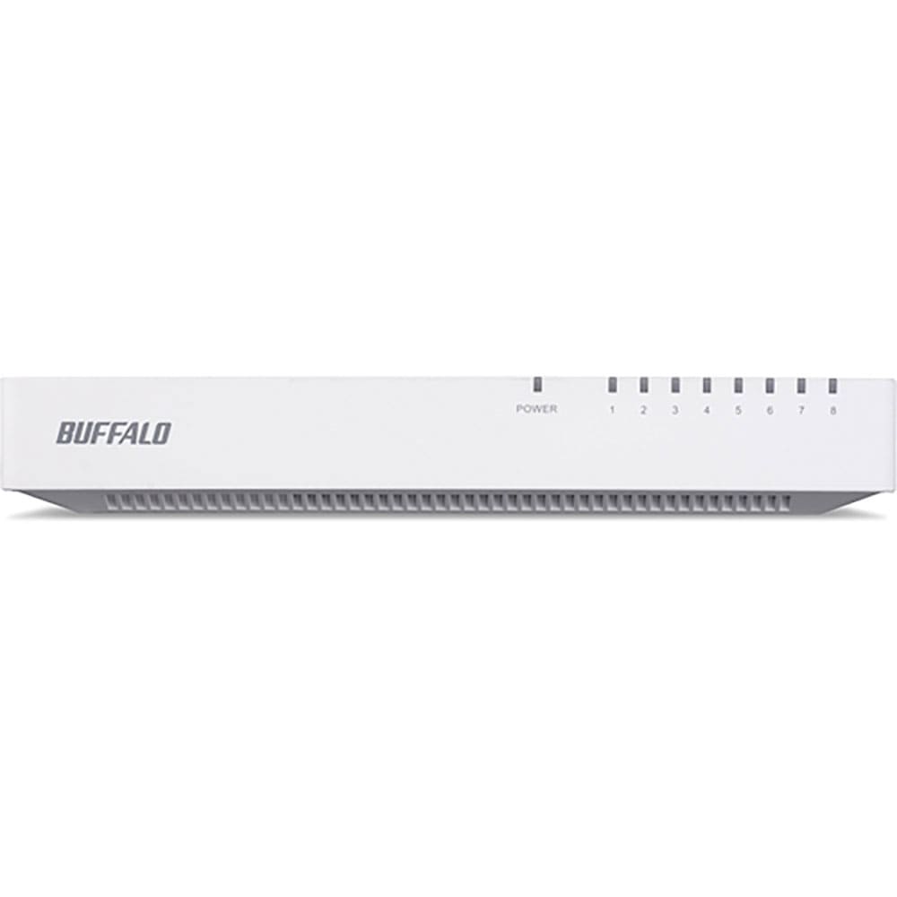 ＢＵＦＦＡＬＯ　１０／１００Ｍｂｐｓ対応　スイッチングＨｕｂ　プラスチック筐体／電源内蔵モデル　８＿
