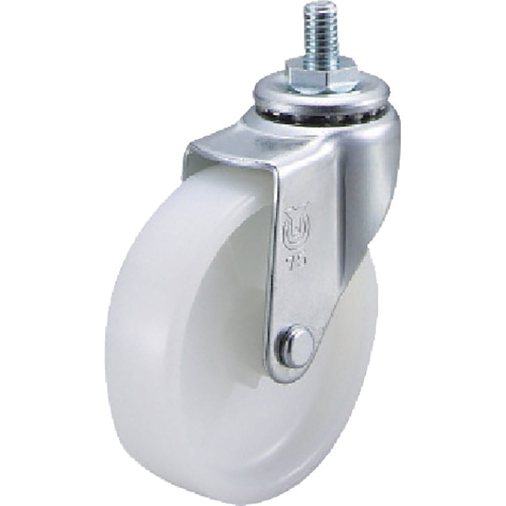 ユーエイ　ねじ込み式　自在　キャスター　ナイロン　車輪径７５ｍｍ　　Ｌタイプ　ＬＴ型　ネジ寸法Ｗ３＿