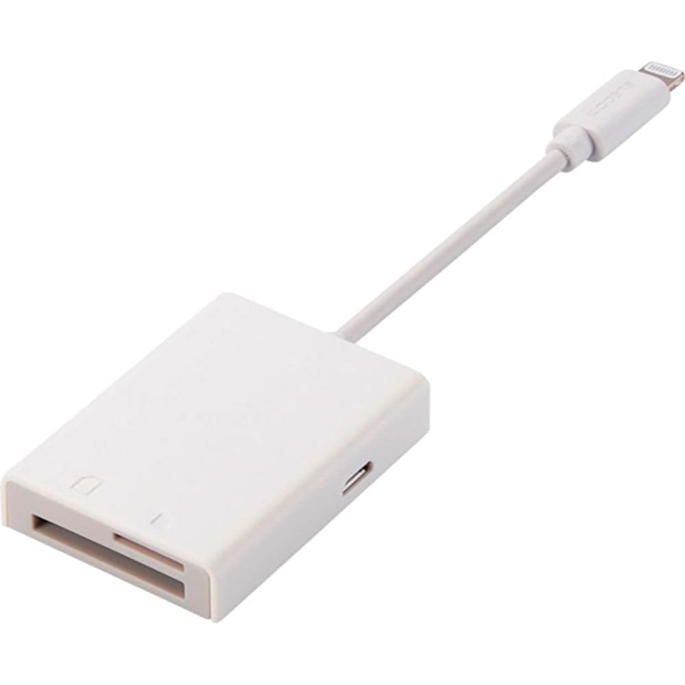 ELECOM Lightningカードリーダー SD+microSD対応 Type-C変換アダプタ_