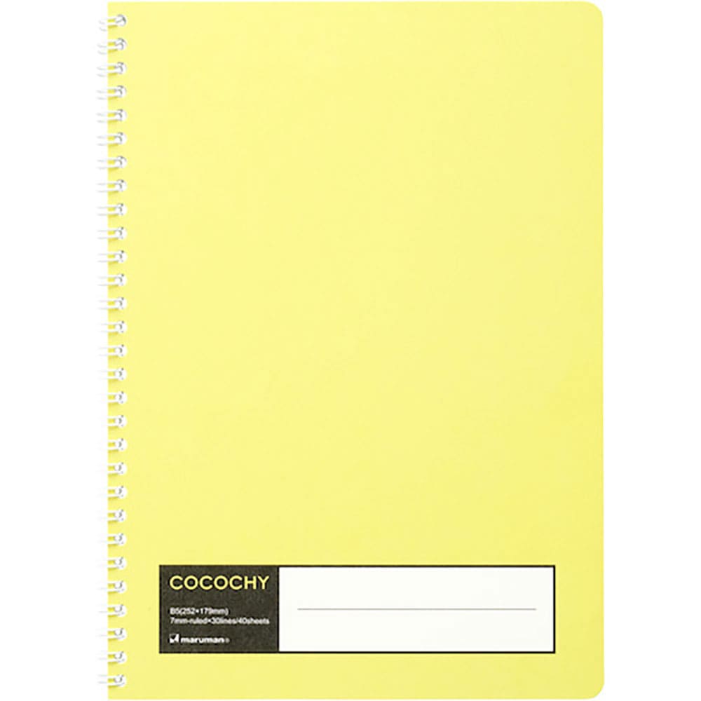 ｍａｒｕｍａｎ　Ｂ５　ノート　ＣＯＣＯＣＨＹ　イエロー　Ｎ４７７－０４＿