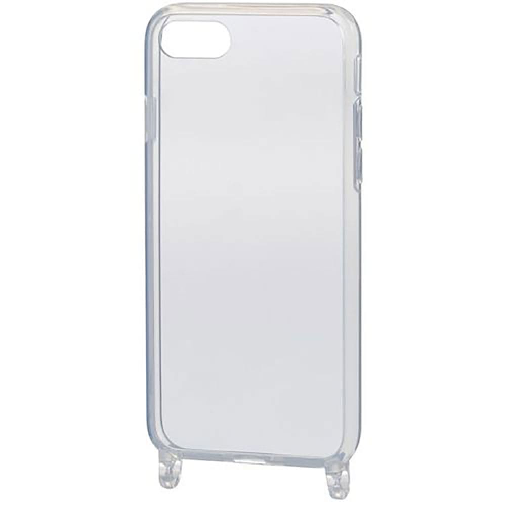 ELECOM iPhoneSE3/SE2/8/7用ハイブリッドケース ショルダーストラップホール付_
