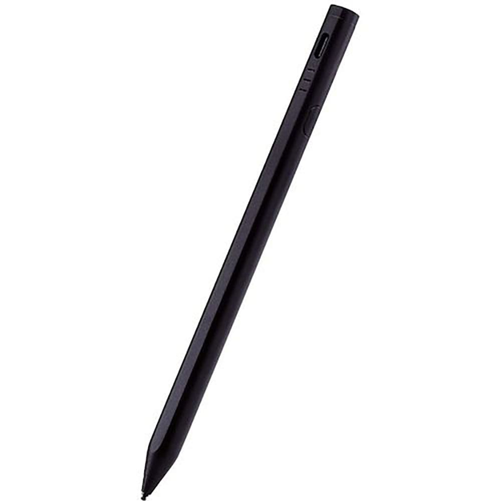 ＥＬＥＣＯＭ　タッチペン　充電式　ｉＰａｄモード・汎用モード切替　磁気吸着　ＵＳＢ－Ｃ充電　ブラッ＿