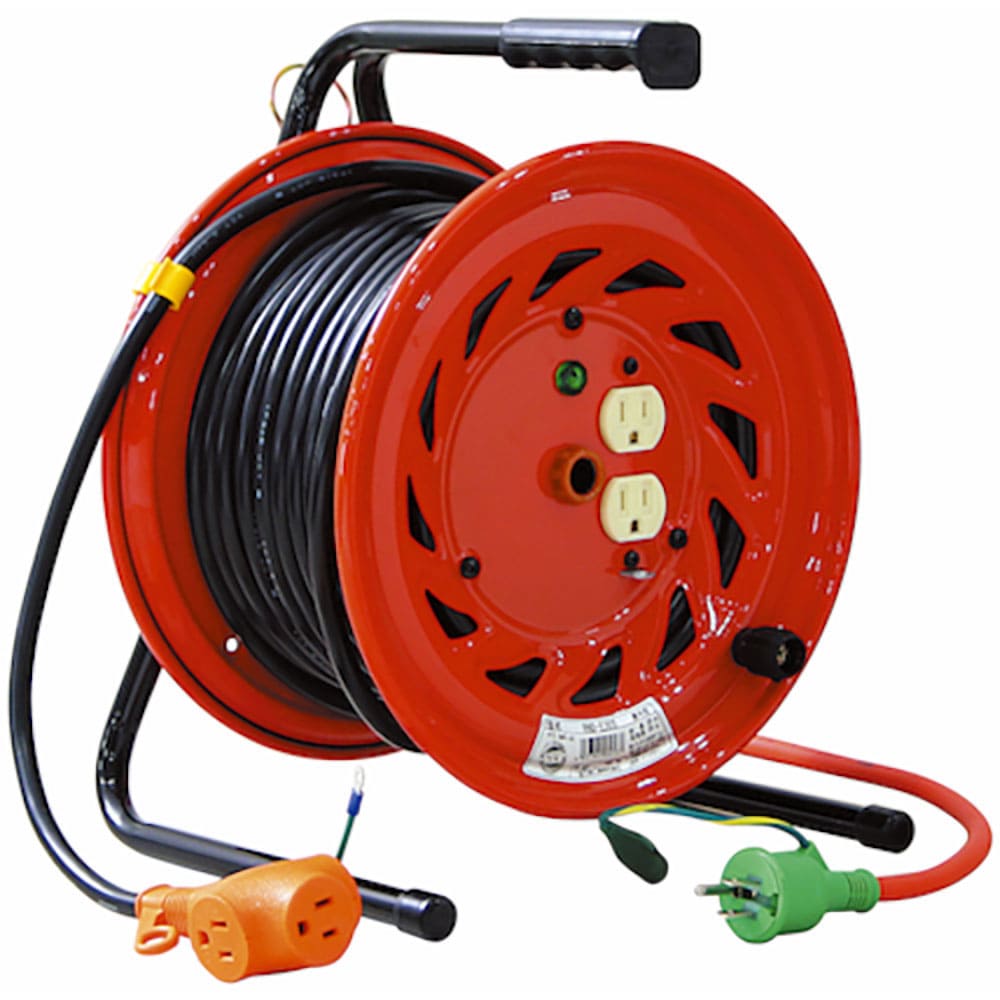 NICHIDO 電工ドラム 100V びっくリール アース付 20m RND-E20S_