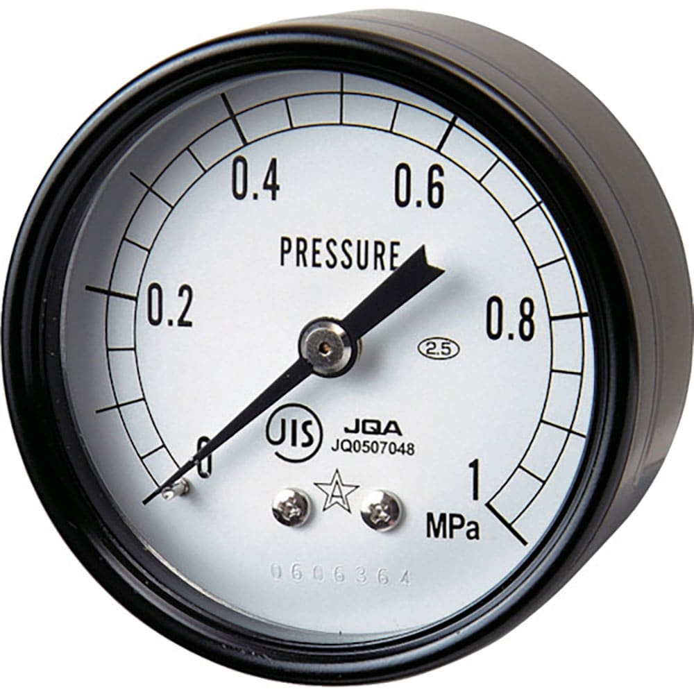 右下 圧力計 DT R1/4×50×0.25MPa S-130-R-0.25MPA_