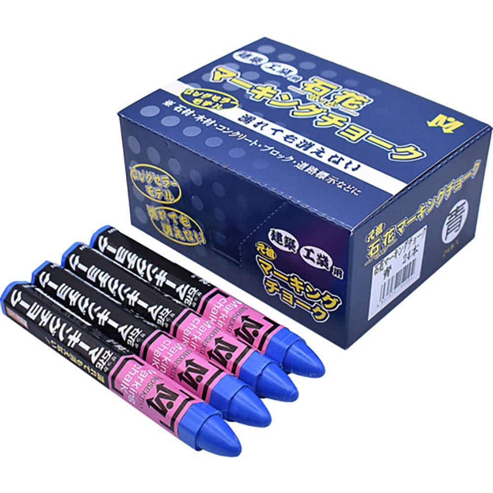 祥碩堂 石花マーキングチョーク 24本箱売 青色 S15409_