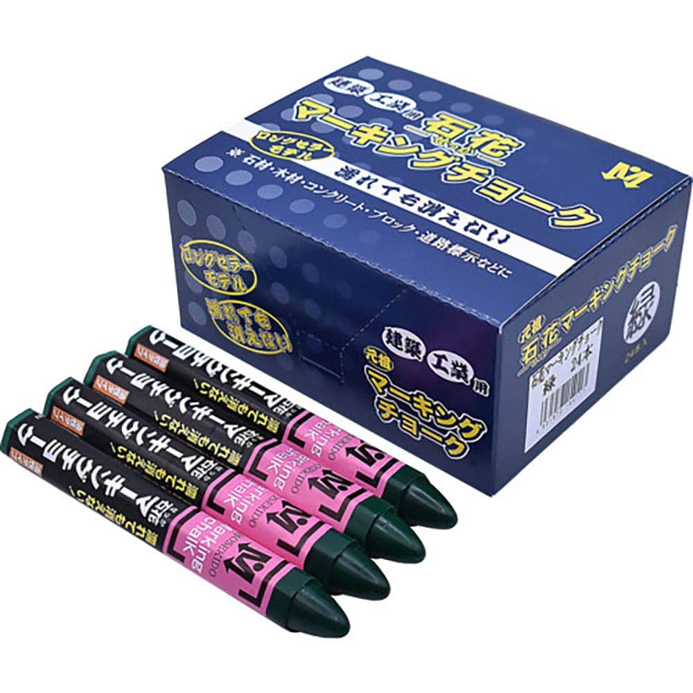 祥碩堂 石花マーキングチョーク 24本箱売 緑色 S15411_