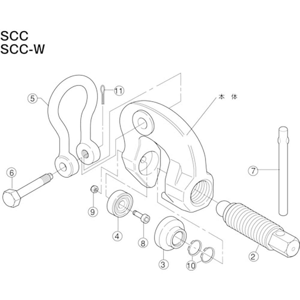 スーパー スクリューカムクランプ(SCC)用パッドセット SCP0.5_
