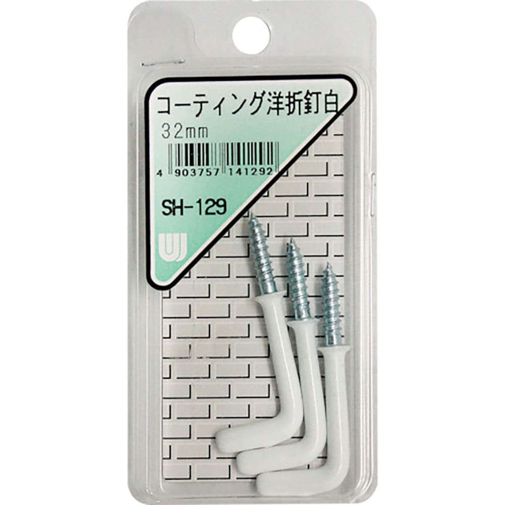 WAKI コーティング洋折釘白 SH-129 32MM 3本入り SH-129_