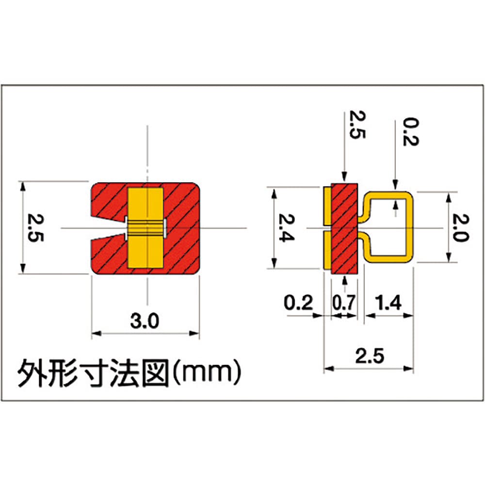 サンハヤト 表面実装型カラーチェック端子 SHK5G(KURO)_