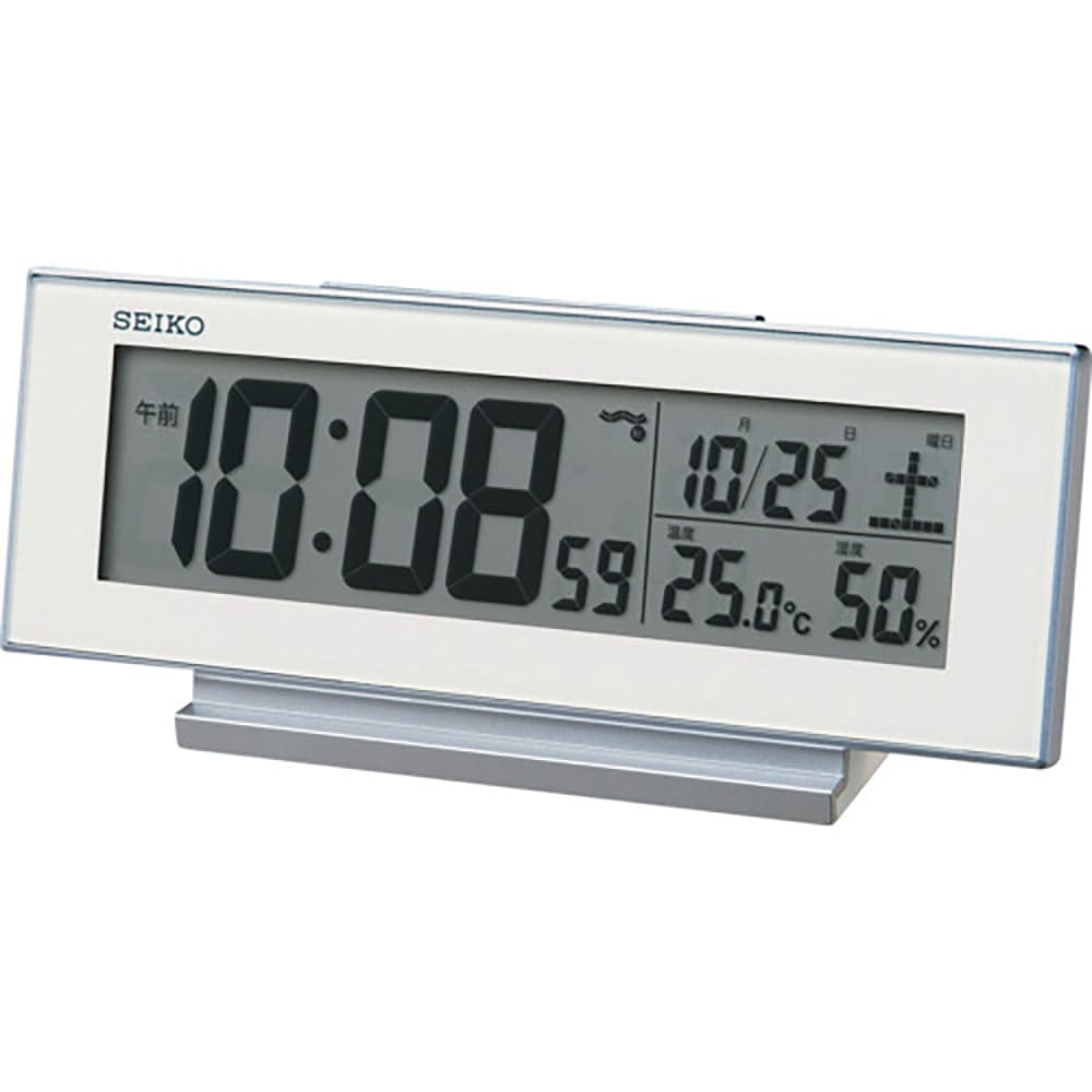 ＳＥＩＫＯ　自動点灯デジタル電波時計　ＳＱ３２４Ｗ＿