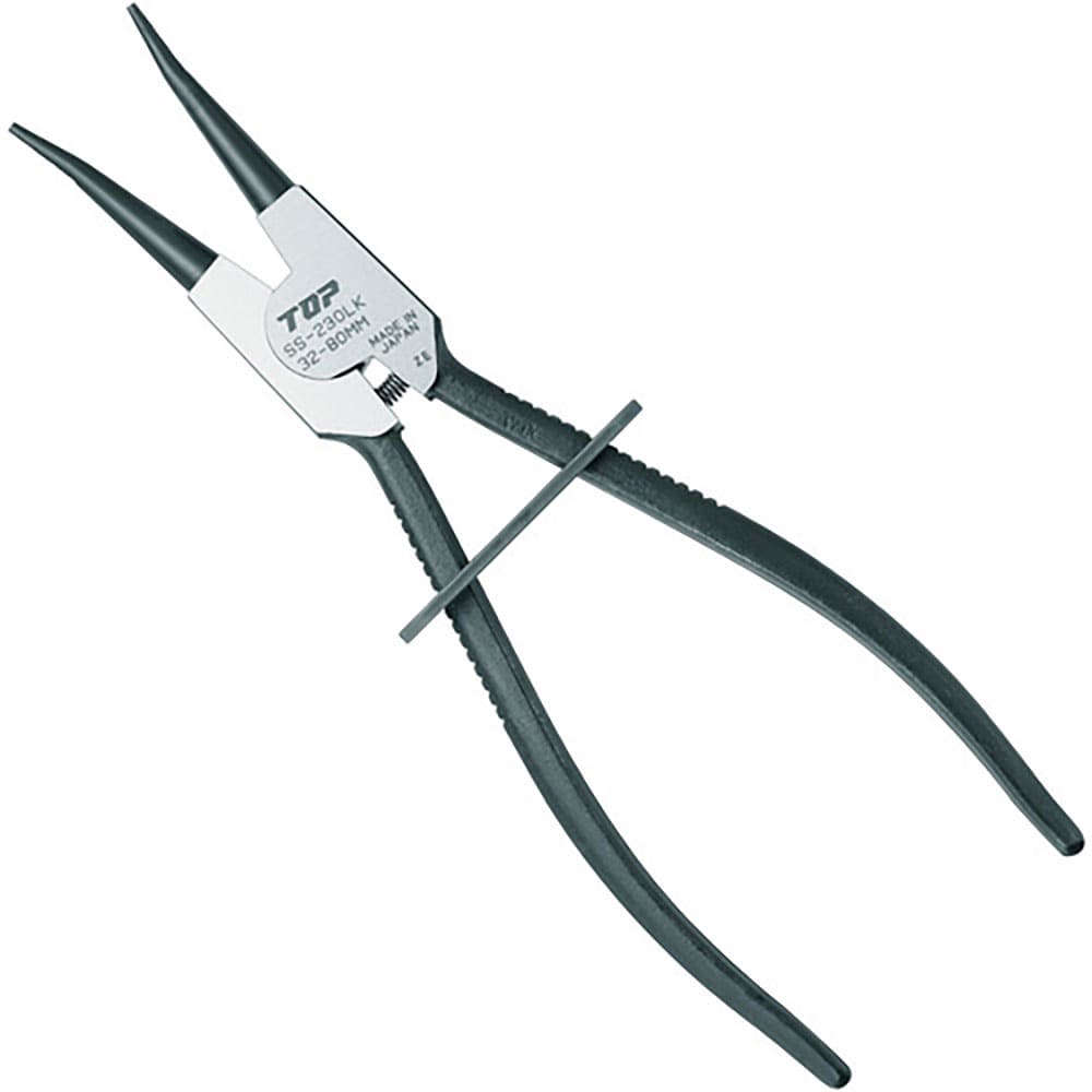 TOP ロック式スナップリングプライヤ軸用 ロック式スナップリングプライヤ 軸用直爪 230mm _