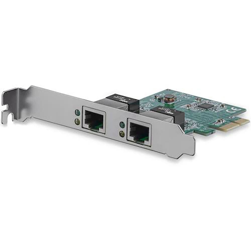 StarTech LANカード/PCIeE/x1/2x RJ45/10/100/1000Mbps/_