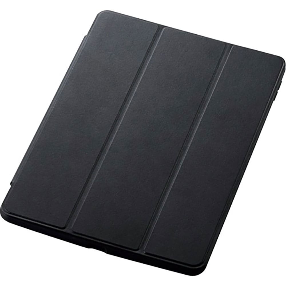 ELECOM iPad 第9世代(2021)用ハイブリッドケース フレームカラー フラップ付き ブ_