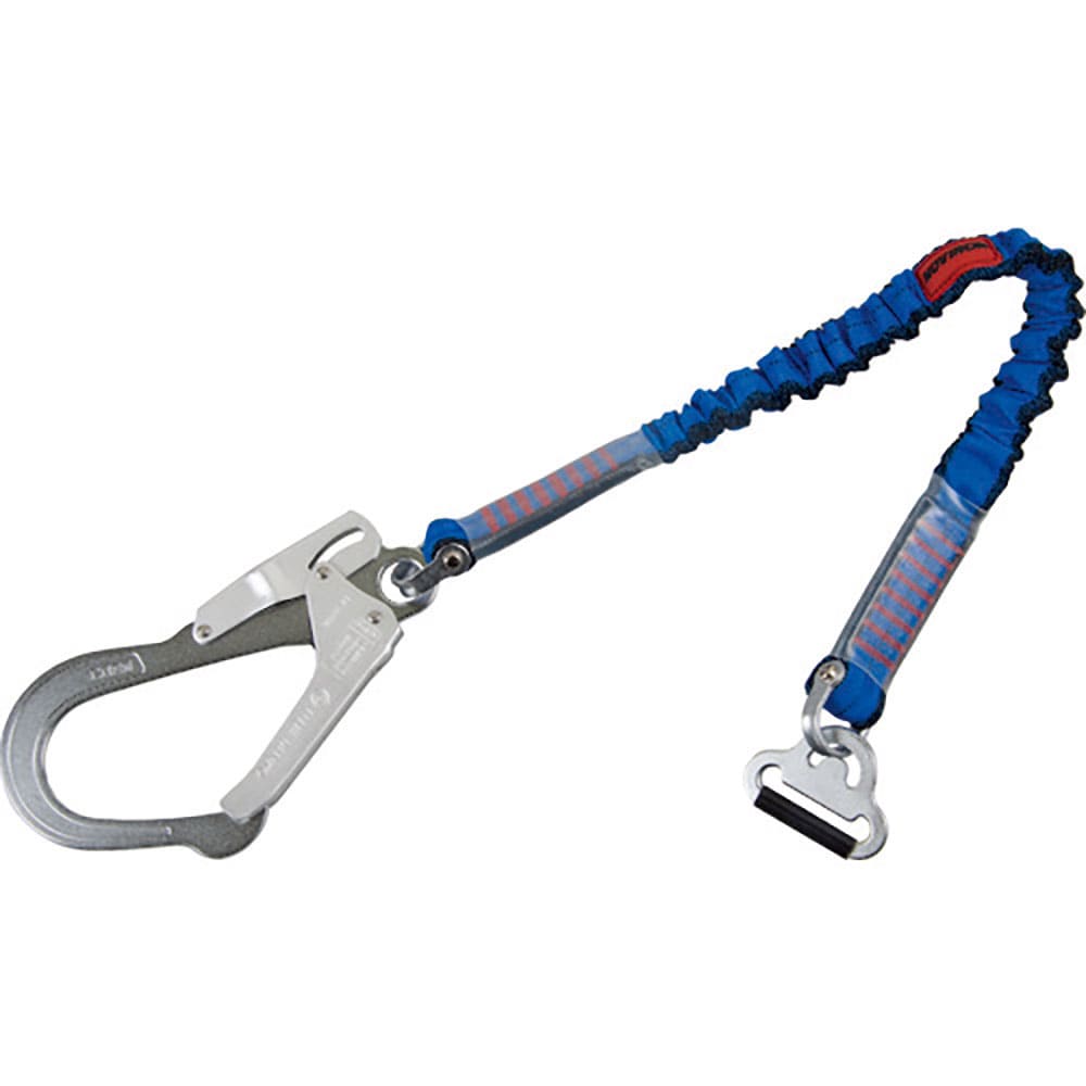 TSUYORON 胴ベルト型墜落制止用器具用補助ロープ 伸縮式ノビロン(BL)連結環FL-51・フ_