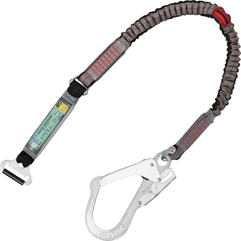 TSUYORON 胴ベルト型墜落制止用器具用副ランヤード(伸縮タイプ)ノビロン(SL)ショックアブ_