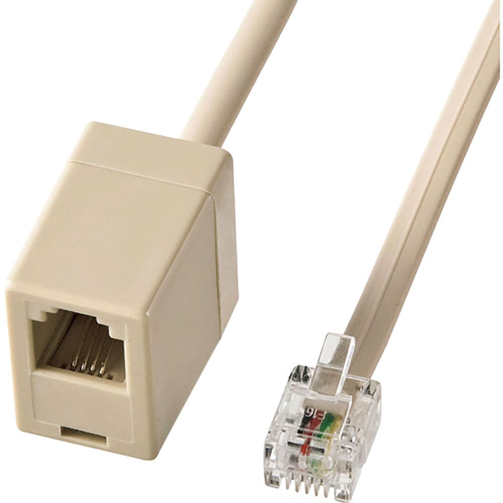 SANWA 電話延長ケーブル TEL-EX8-2K2_