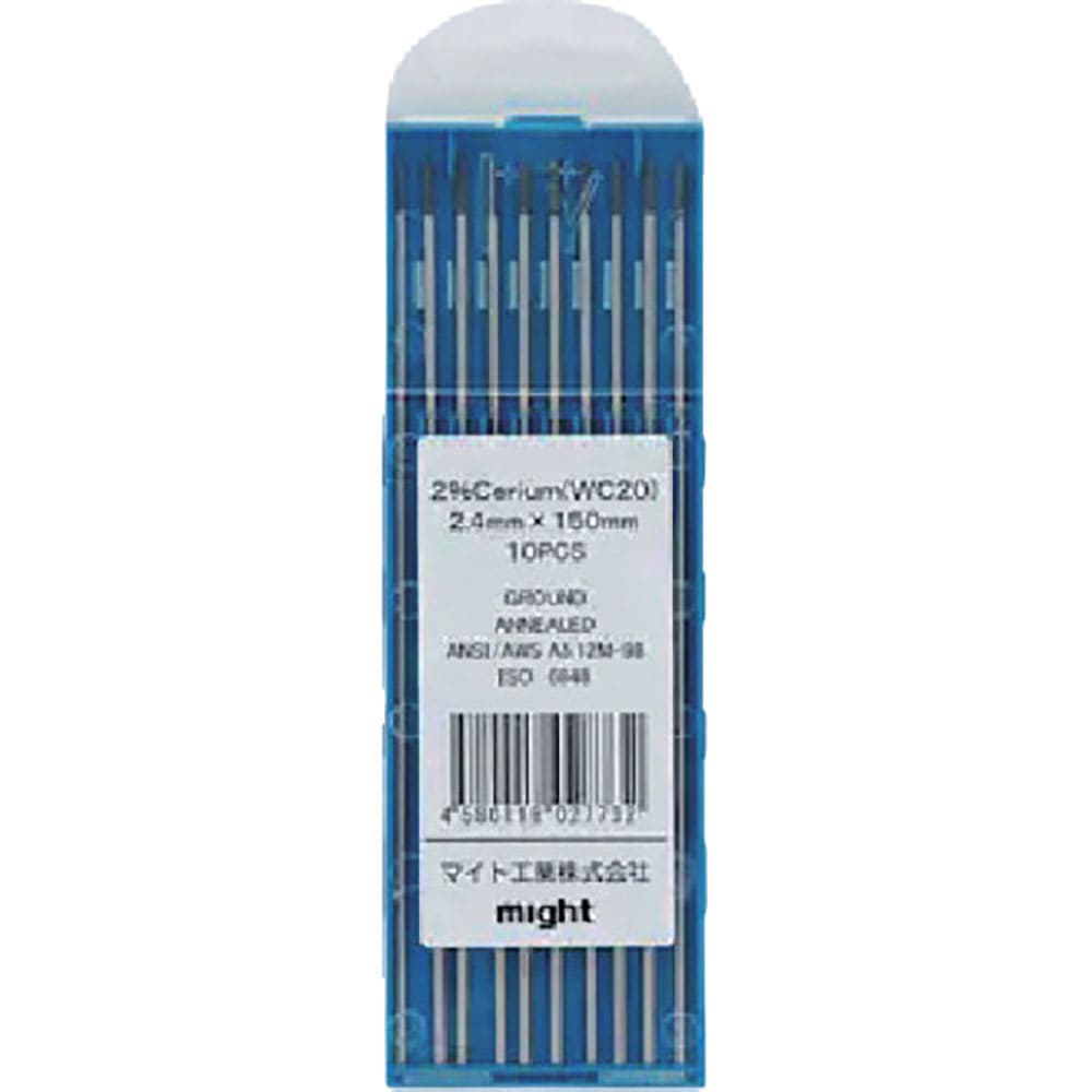 マイト　セリウム入電極２．４ｍｍ×１５０ｍｍ（１０本）　ＴＧ－１５２Ｓ＿