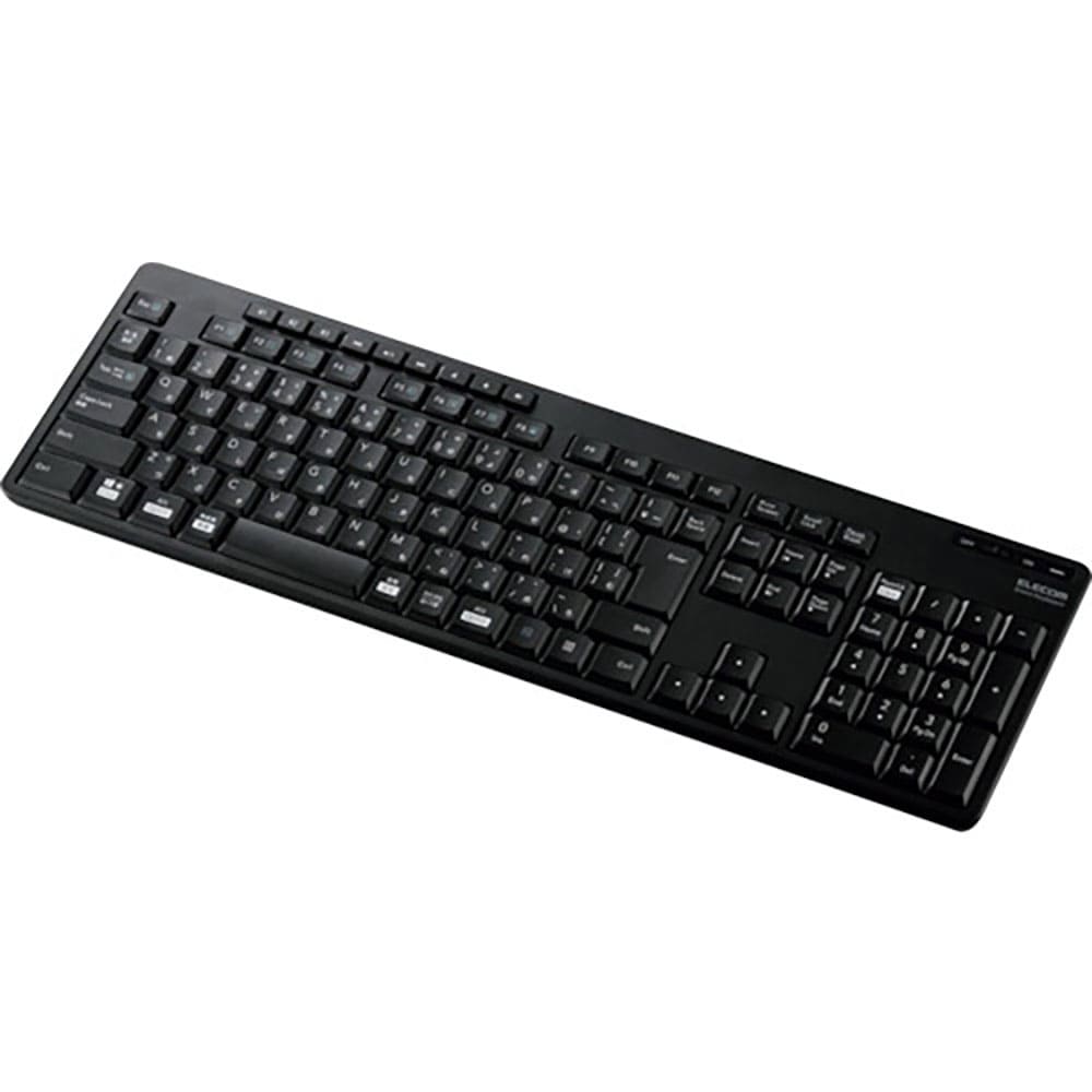 ＥＬＥＣＯＭ　フルキーボード　Ｂｌｕｅｔｏｏｔｈ　静音設計　抗菌　ブラック　ＴＫ－ＦＢＭ１１８ＳＫ＿