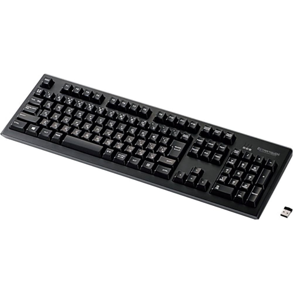 ＥＬＥＣＯＭ　２．４ＧＨｚワイヤレスプレミアムメンブレンフルキーボード　ブラック　ＴＫ－ＦＤＭ０８＿