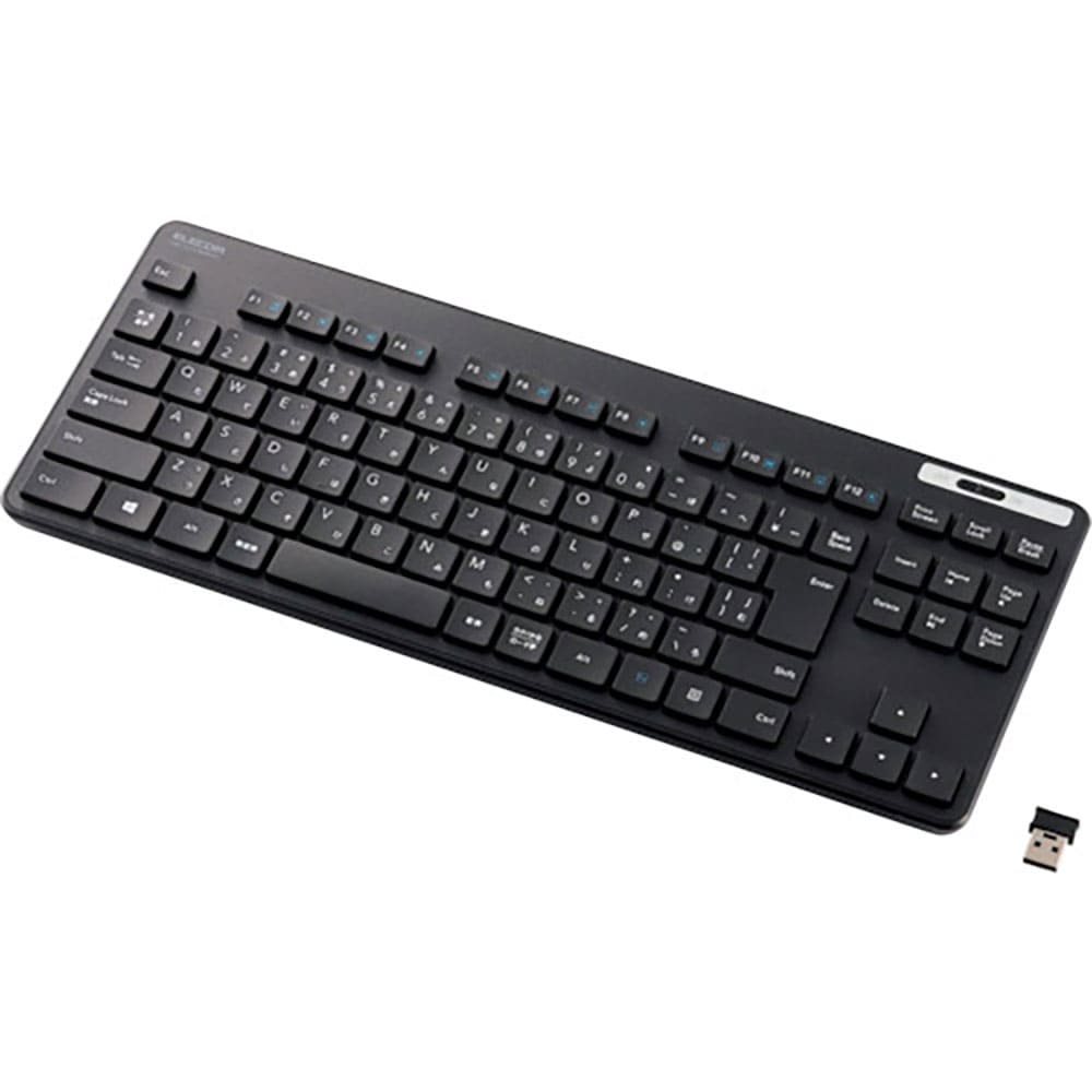 ＥＬＥＣＯＭ　無線キーボード　薄型　メンブレン式　抗菌　コンパクトサイズ　ブラック　ＴＫ－ＦＤＭ１＿