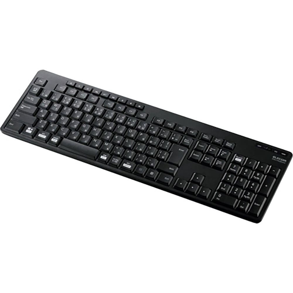 ＥＬＥＣＯＭ　フルキーボード　無線（２．４ＧＨｚ）　静音設計　抗菌　ブラック　ＴＫ－ＦＤＭ１１６Ｓ＿