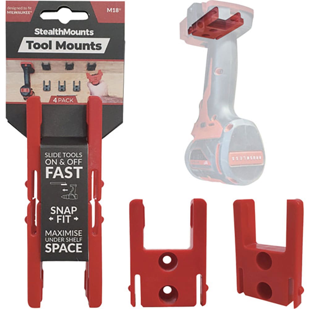 ステルスマウント　ツールマウントミルウォーキーＭ１８用ステルスマウント（４個入り）レッド　ＴＭ－Ｍ＿