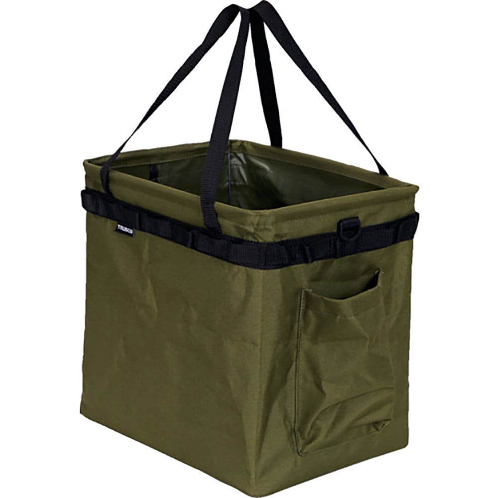 ＴＲＵＳＣＯ　ワンタッチバケットオリーブドラブ色　Ｗ３５０ＸＤ２６０ＸＨ３４０ｍｍ　ＴＯＢ３５０－＿