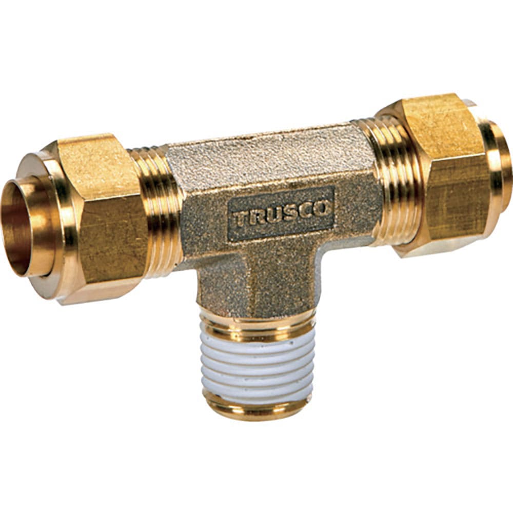 ＴＲＵＳＣＯ　クイックシール継手　チーズ　φ６Ｘ４　呼びＲ１／８　ＴＳ－６Ｘ４－０１ＴＭ＿