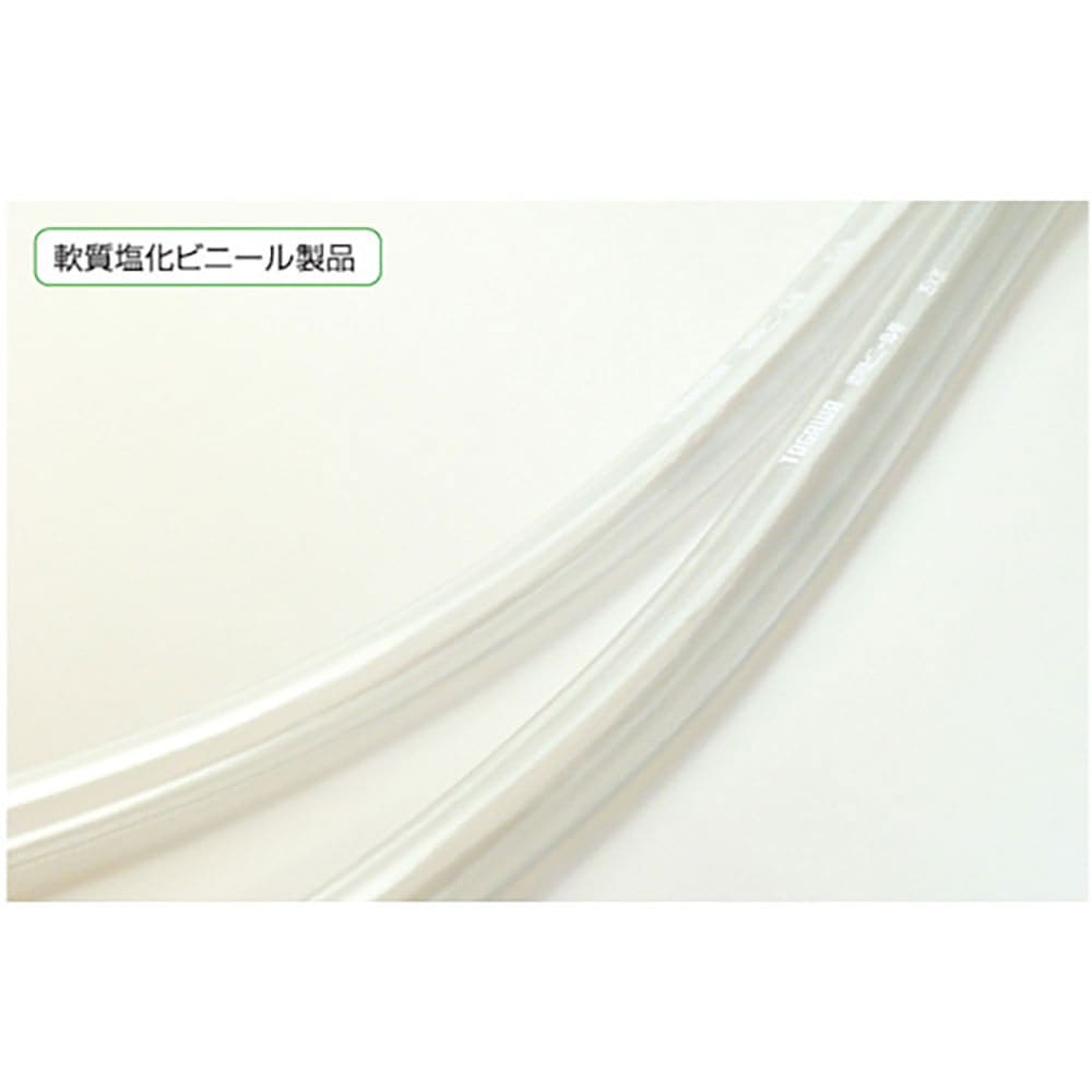 十川　透明ビニールチューブ３８×４４×５０ｍ　ＴＶ３８Ｘ４４Ｘ５０＿
